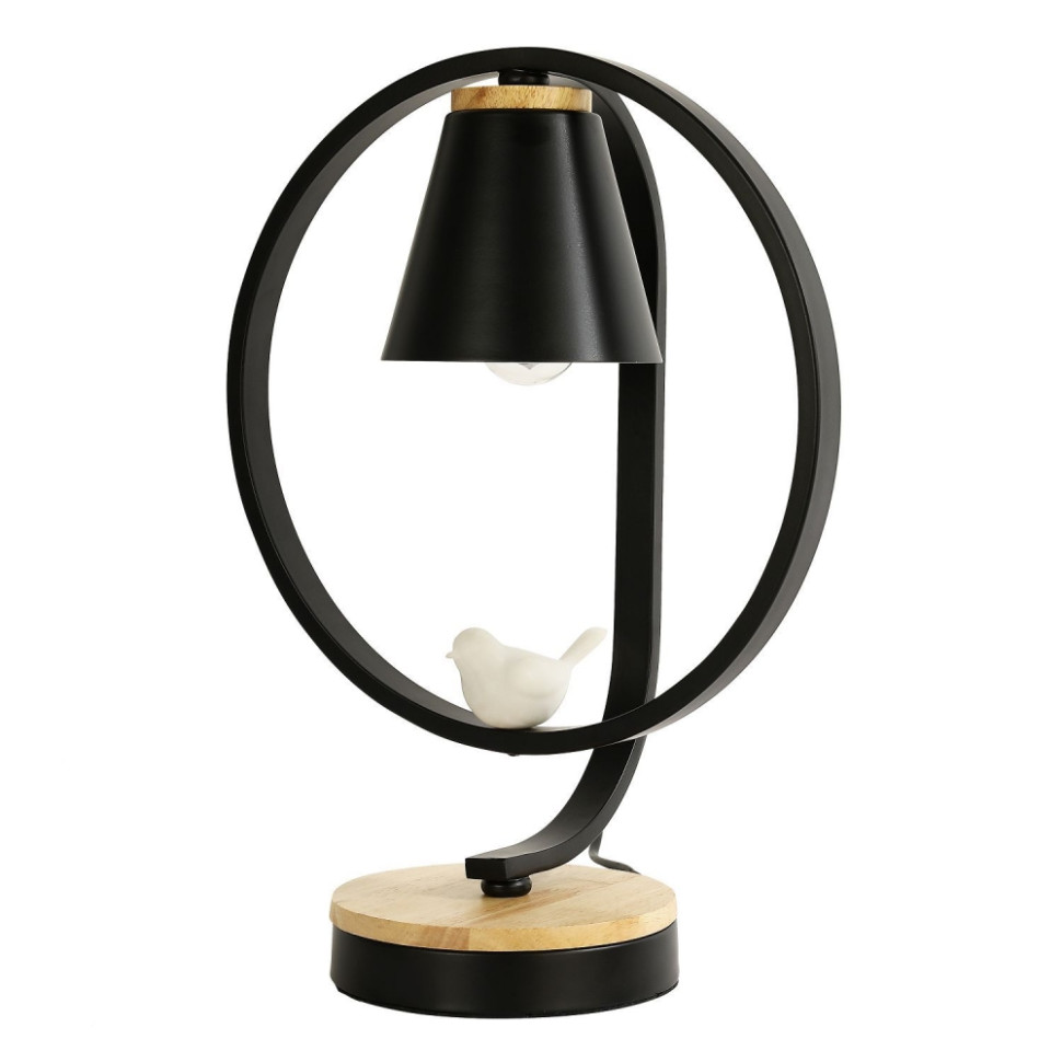 Настольная лампа с лампочкой F-promo Uccello 2938-1T+Lamps E27 P45, цвет матовый черный 2938-1T+Lamps E27 P45 - фото 3