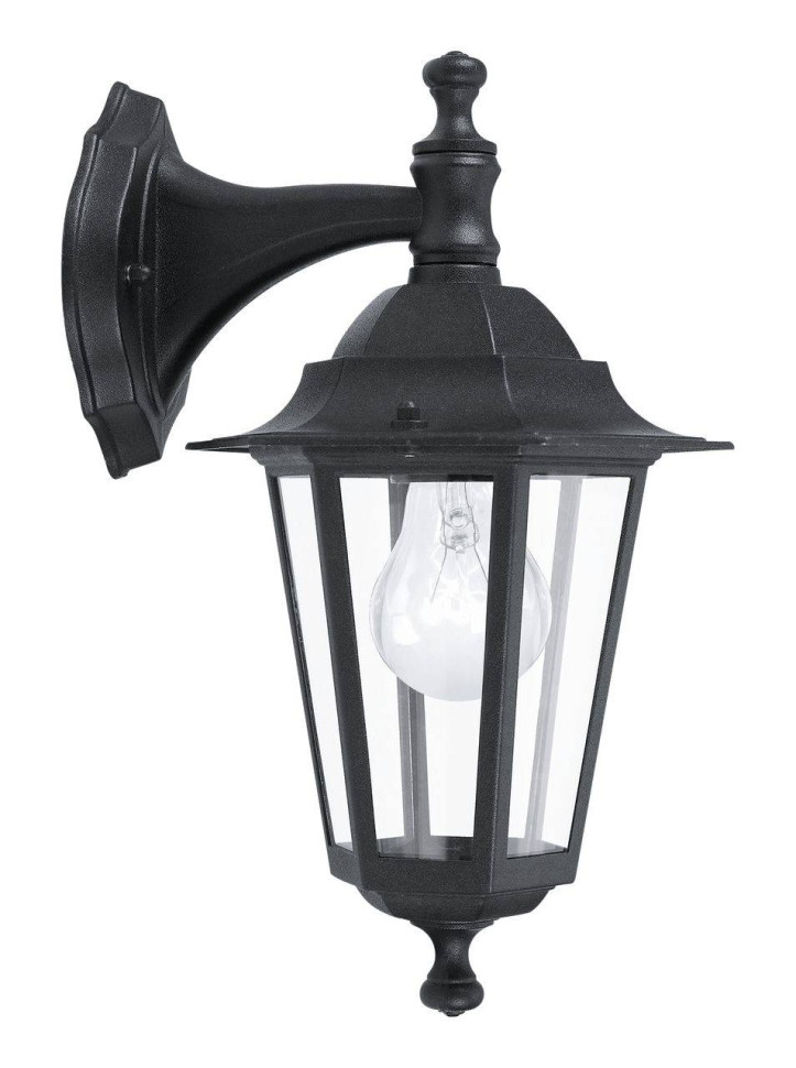 Уличный настенный светильник Eglo Laterna 4 22467, цвет черный - фото 1