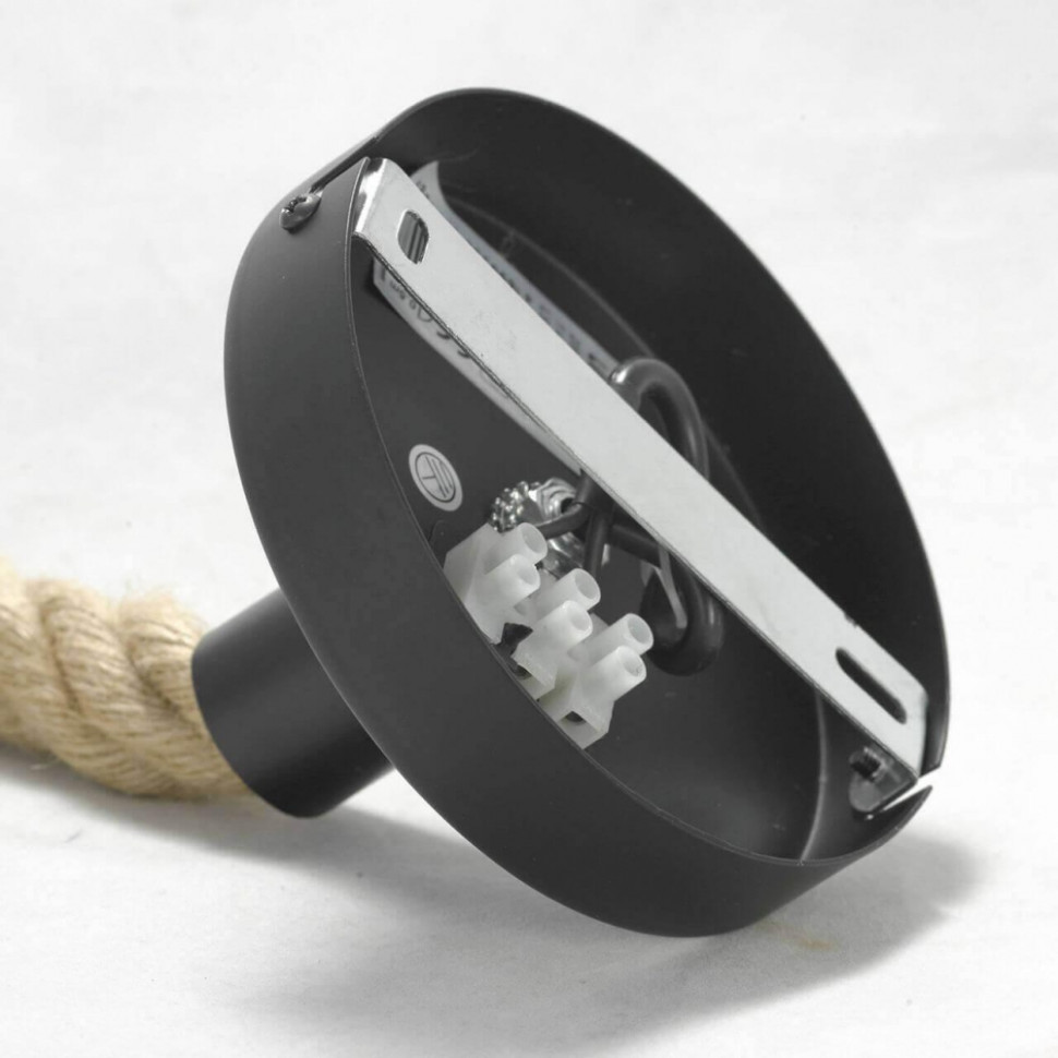 LSP-8574 Подвесной светильник LOFT (Lussole) CORNVILLE, цвет чёрный матовый, бежевый - фото 4