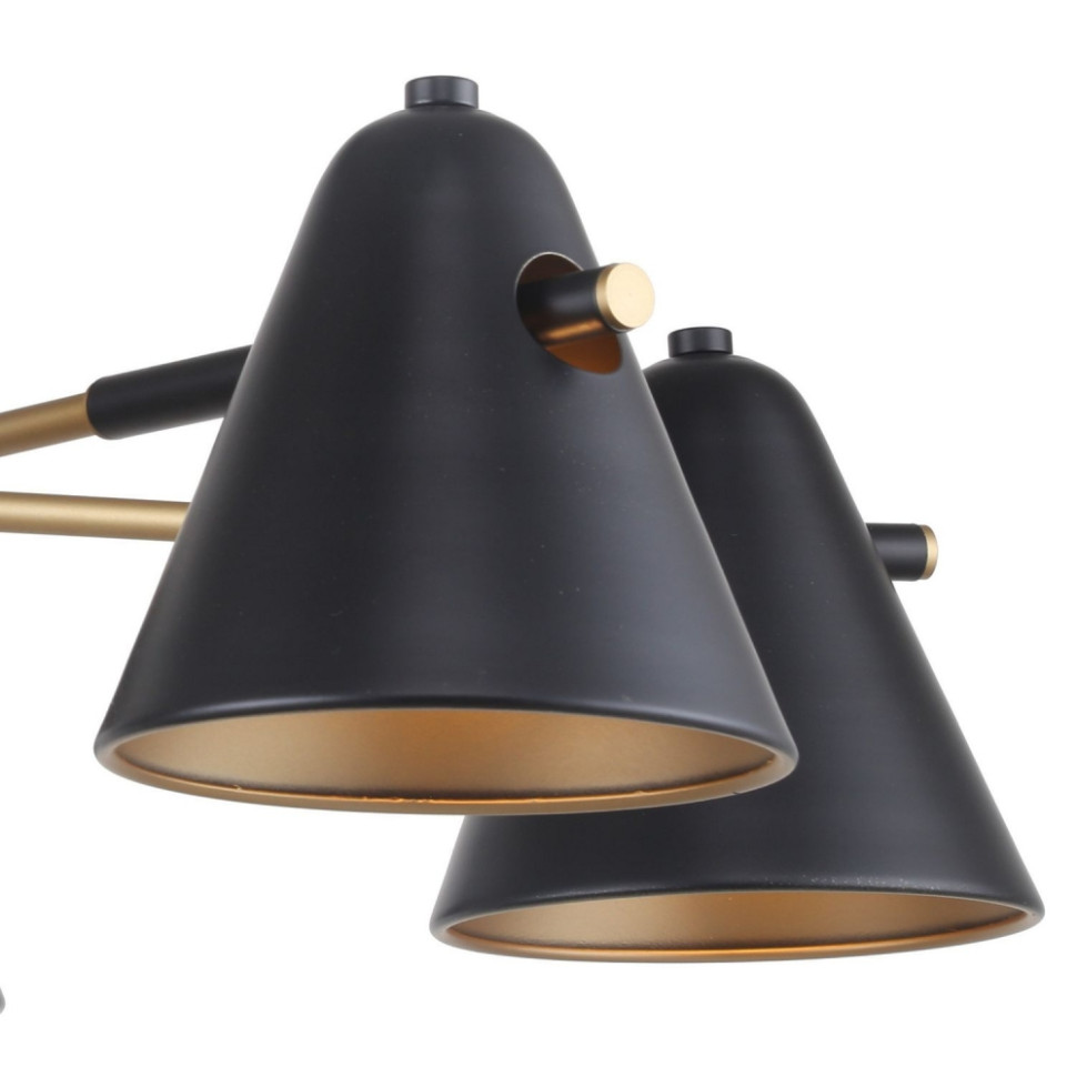 Люстра со светодиодными лампочками, комплект от Lustrof. №286160-616888, цвет черный - фото 2