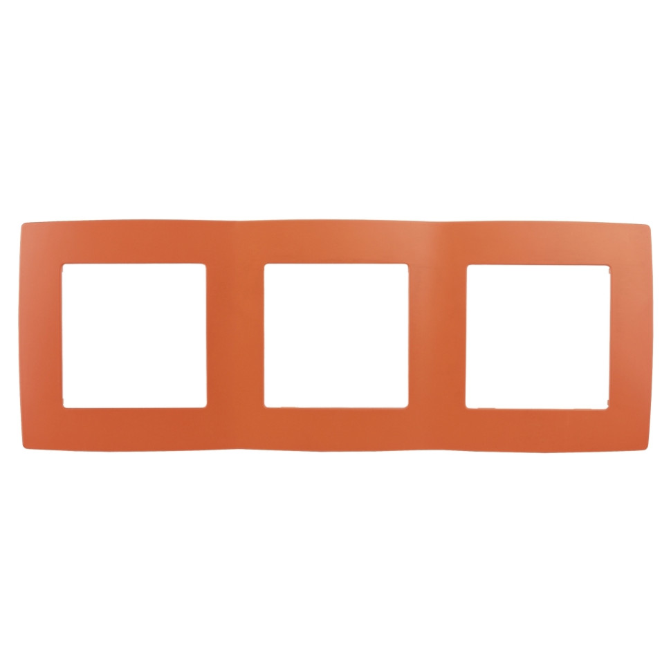 Рамка на 3 поста (оранжевый) Эра 12-5003-22 (Б0019405) - фото 1