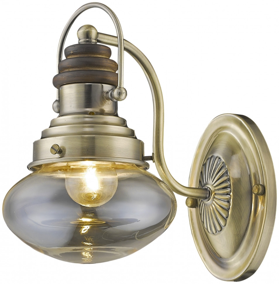 Бра со светодиодной лампочкой, комплект от Lustrof. 150330-62394, цвет бронза - фото 1