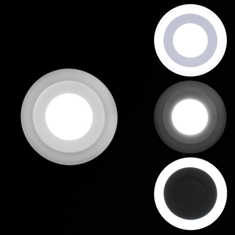 Светодиодная панель Reluce 70503-9.0-001TM LED3+2W WH/DL+DL (6500K+6500K) (1387041), цвет белый
