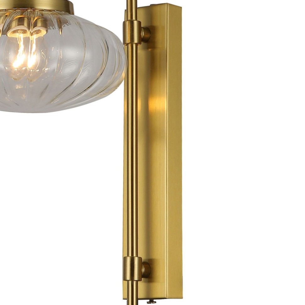 Бра Favourite Oliva с лампочкой 2780-1W+Lamps E27 P45, цвет золотисто-медный 2780-1W+Lamps E27 P45 - фото 3