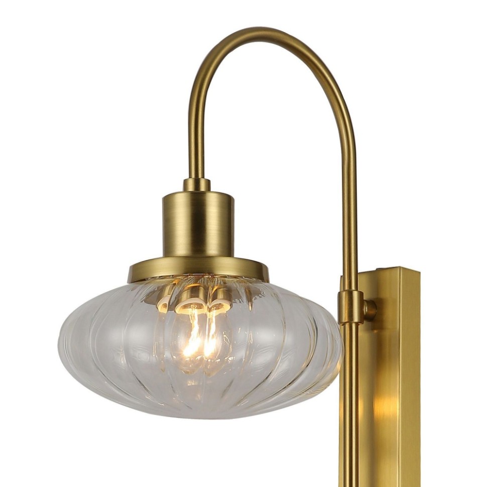 Бра Favourite Oliva с лампочкой 2780-1W+Lamps E27 P45, цвет золотисто-медный 2780-1W+Lamps E27 P45 - фото 4
