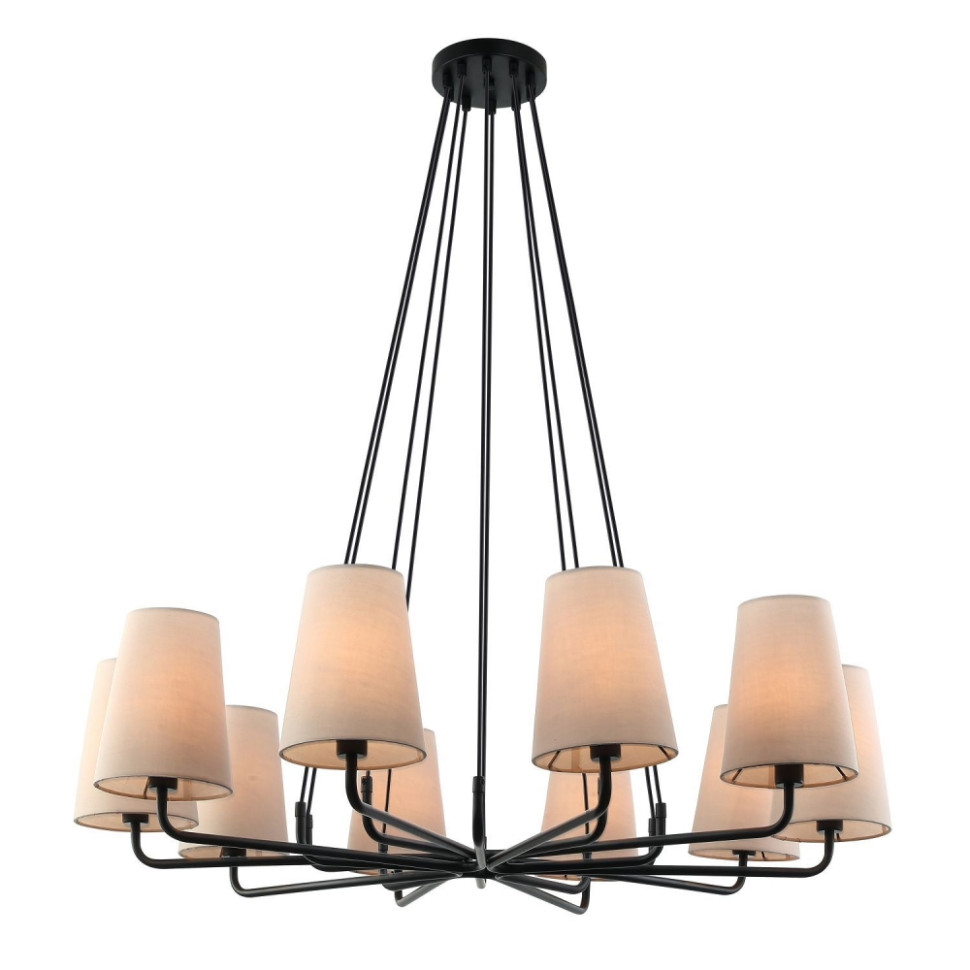Люстра с лампочками, подвесная, комплект от Lustrof. №176716-617357, цвет черный - фото 1
