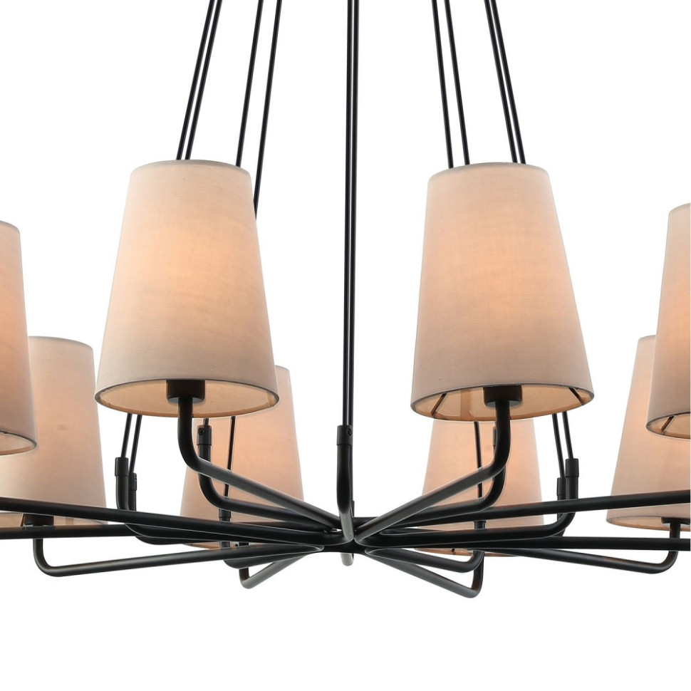 Люстра с лампочками, подвесная, комплект от Lustrof. №176716-617357, цвет черный - фото 4