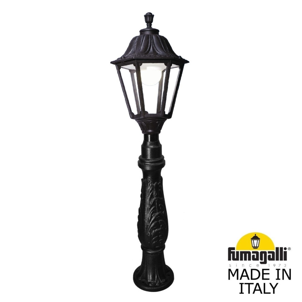 Садовый светильник-столбик Fumagalli IAFAET.R/Noemi E35.162.000.AXH27 свеча столбик меланж травы черный лед 13 см