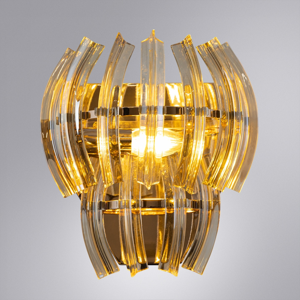 Настенный светильник Arte Lamp Ella A1054AP-1GO, цвет стекло - фото 3
