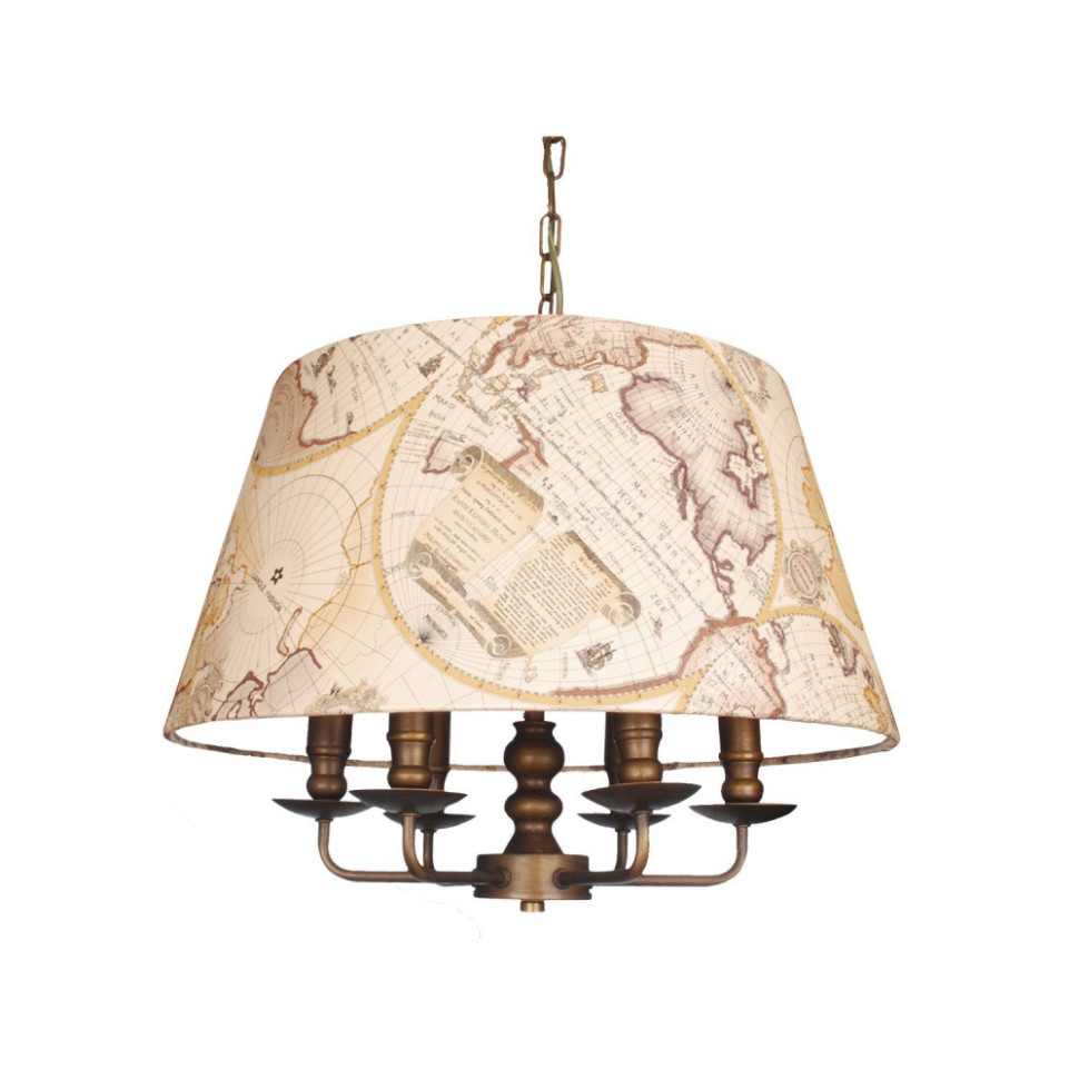 Люстра с лампочками, подвесная, комплект от Lustrof. №19848-617188, цвет коричневый - фото 1