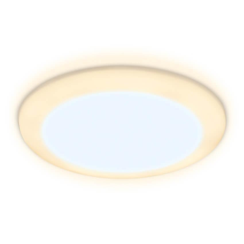 Встраиваемый cветодиодный светильник с регулируемым крепежом и подсветкой Ambrella light Downlight DCR305 встраиваемый cветодиодный светильник с регулируемым крепежом и подсветкой ambrella light downlight dcr307