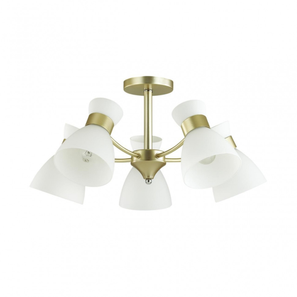 Люстра потолочная со светодиодными лампочками E27, комплект от Lustrof. №266925-642517, цвет матовое золото - фото 3