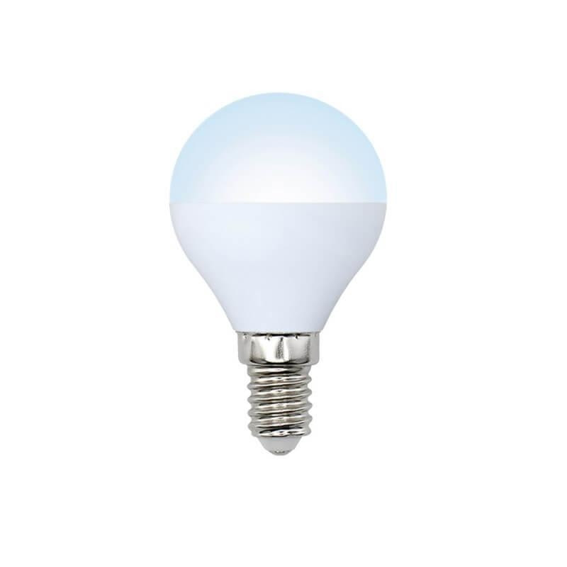 Светодиодная лампа E14 9W 6500K (холодный) Norma Volpe LED-G45-9W/DW/E14/FR/NR (UL-00003824) LED-G45-9W/DW/E14/FR/NR картон - фото 1