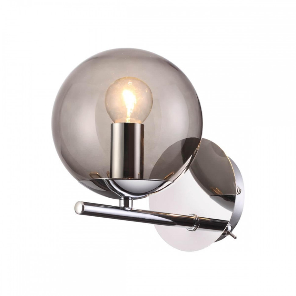 Бра со светодиодной лампочкой E14, комплект от Lustrof. №186981-626829, цвет хром - фото 1