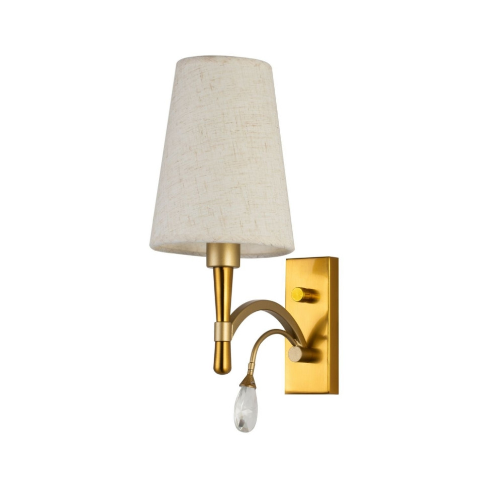 Бра на стену со светодиодными лампами, комплект от Lustrof. №253801-618061, цвет латунь, бежевое золото - фото 2