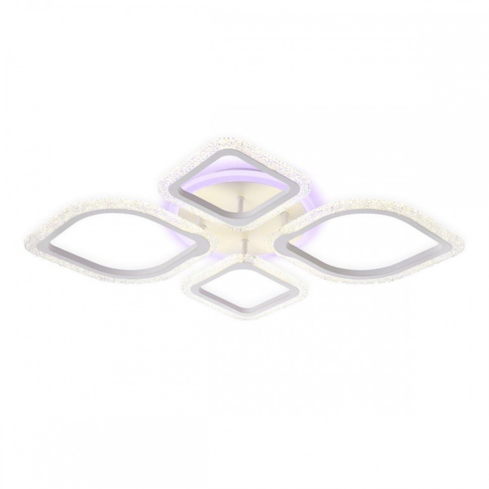 Потолочная диммируемая люстра с пультом ДУ Ambrella light FA5147 WH, цвет белый - фото 1