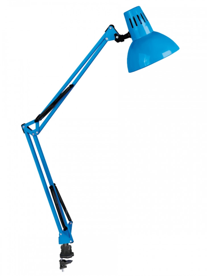 KD-312 C06 синий Настольный светильник на струбцине Camelion 12340 комплект амуниции с игрушкой 1 х 120 см ош 24 38 см ог 24 38 см синий с ами