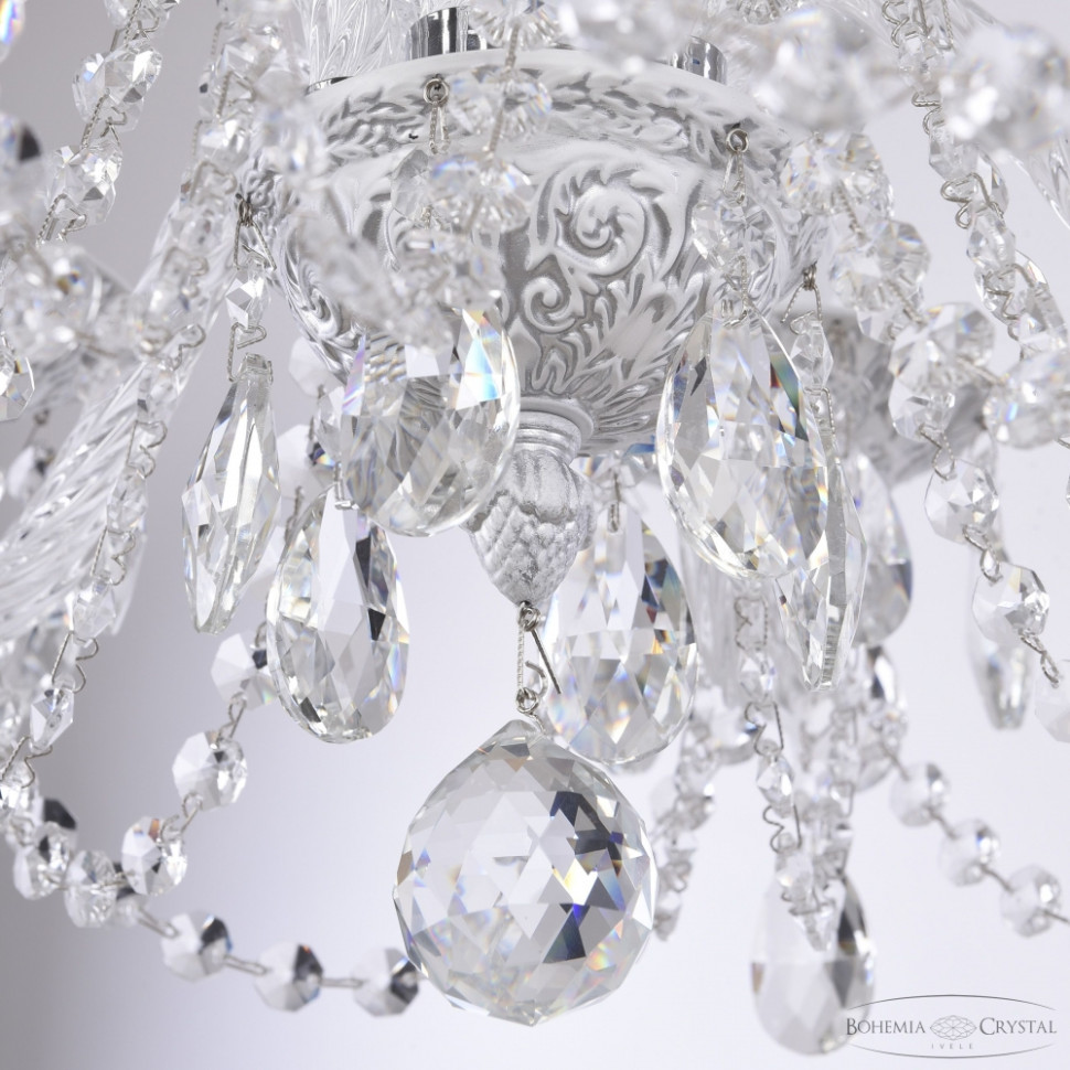 Люстра подвесная Bohemia Ivele Crystal AL16302/6/160 WMN, цвет белый с серебряной патиной AL16302/6/160 WMN - фото 2