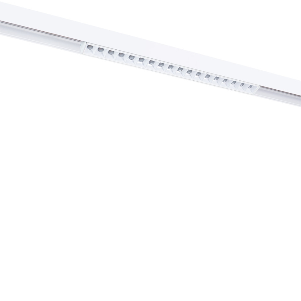 Трековый светильник 20W 3000К для магнитного шинопровода Arte Lamp LINEA A4645PL-1WH, цвет белый - фото 1