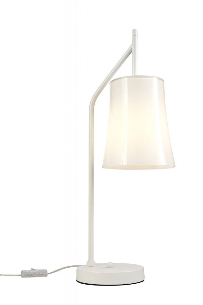 Настольный светильник с лампочкой Favourite Sigma 2959-1T+Lamps Е27 Свеча, цвет матовый белый 2959-1T+Lamps Е27 Свеча - фото 2