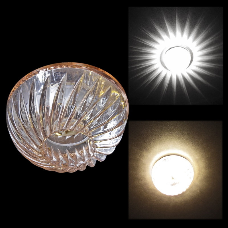 Встраиваемый светильник с LED подсветкой Reluce 09341-9.0-001T G9+LED3W TEA (1380568), цвет светло-коричневый - фото 1