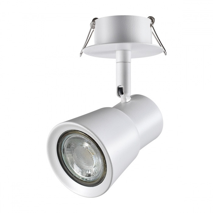 Спот со светодиодной лампочкой GU10, комплект от Lustrof. №369602-647387, цвет белый - фото 1