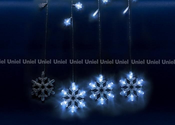 Занавес LED Снегопад (2,7х0,6м.) с контроллером 10 шт. Uniel ULD-E2706-100-DTA (11129)