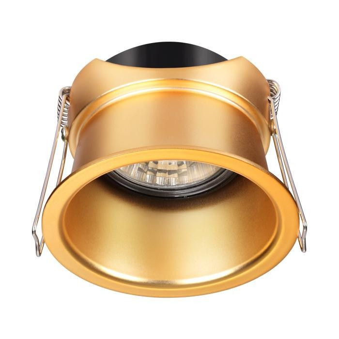 Точечный светильник с лампочкой Novotech 370447+Lamps, цвет золотой 370447+Lamps - фото 2