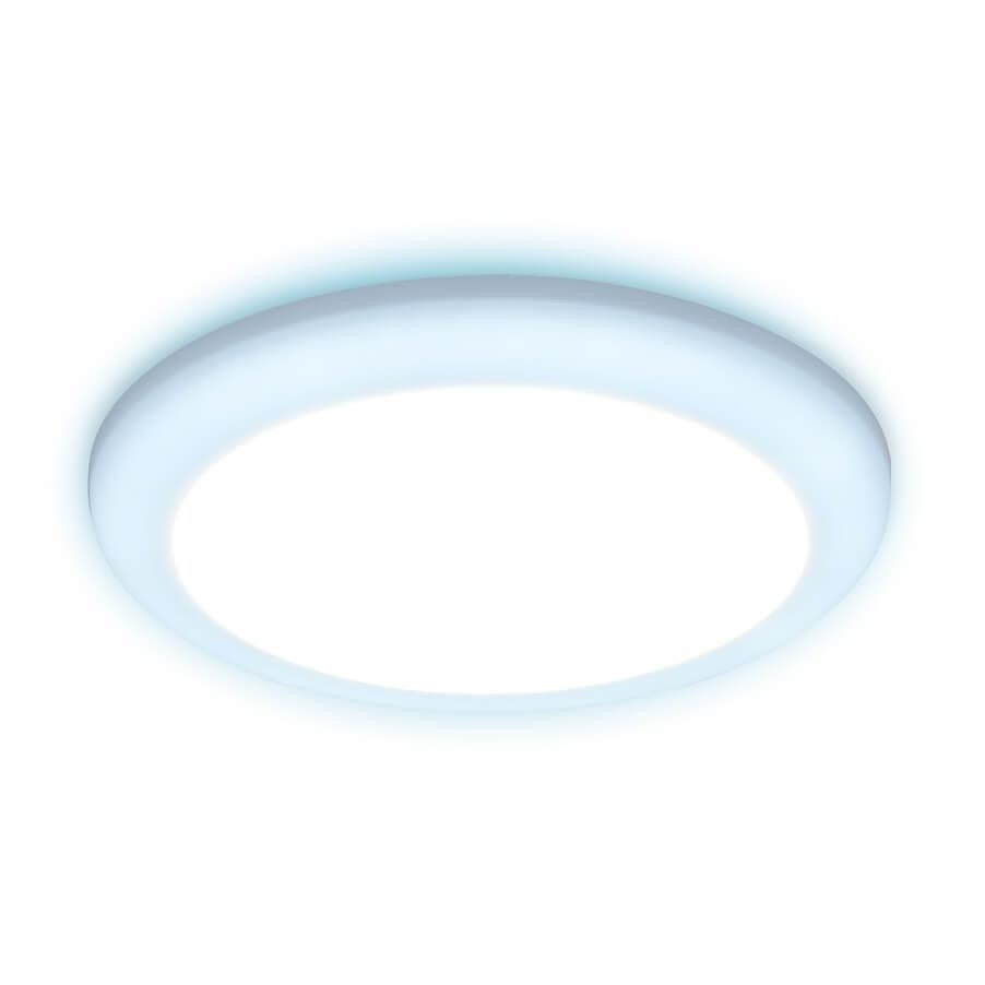 Встраиваемый cветодиодный светильник с регулируемым крепежом и подсветкой Ambrella light Downlight DCR312 встраиваемый ультратонкий светодиодный светильник с регулируемым крепежом ambrella light downlight dlr301