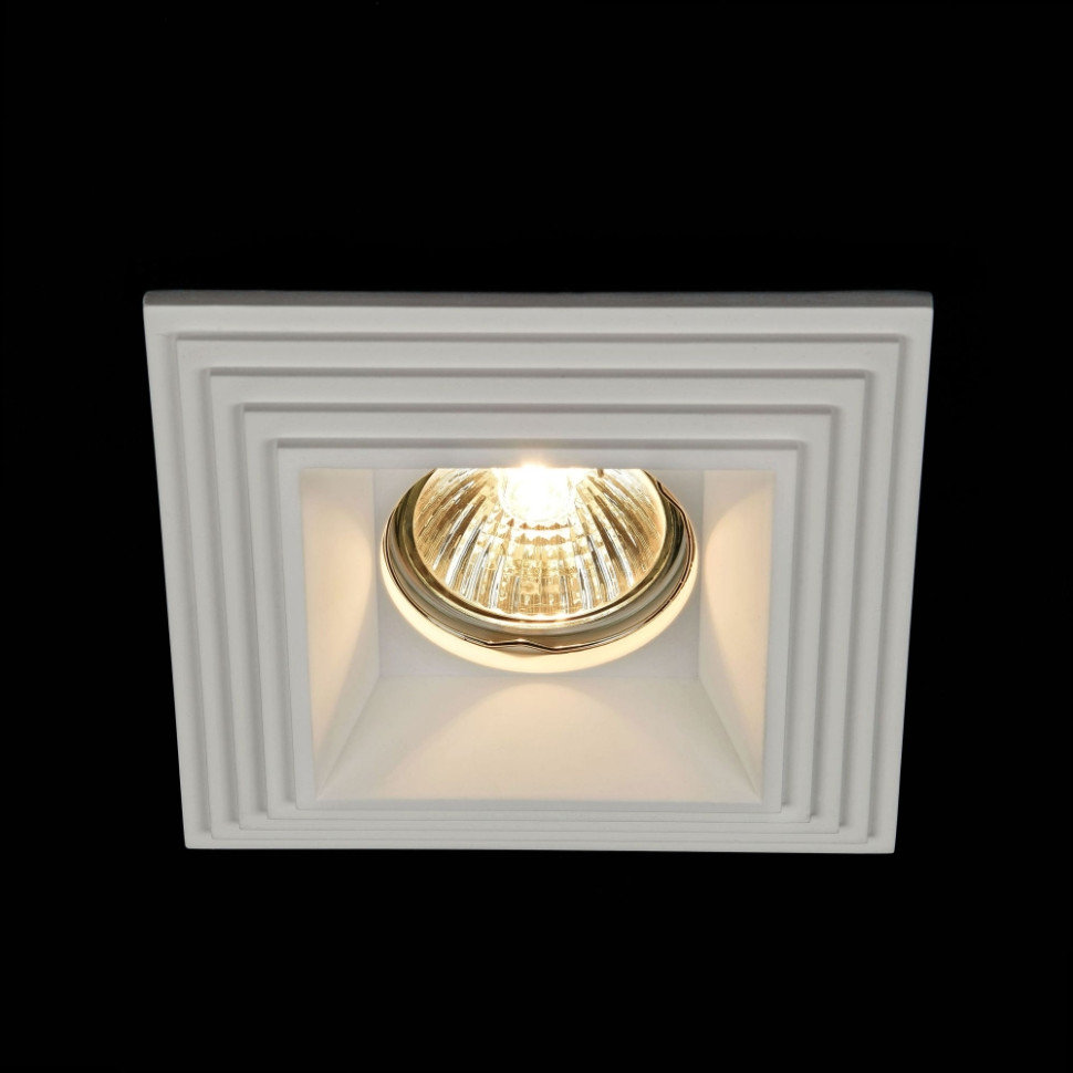 DL005-1-01-W Встраиваемый светильник Maytoni Gyps декоративная подсветка maytoni vesper mod108wl 02gb
