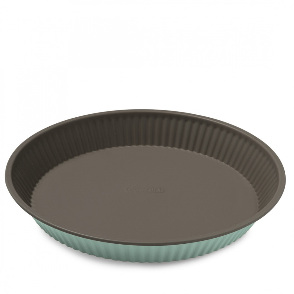 Форма для выпечки круглая рифленая зеленая, Bon Ton Guardini 28 см (71028FPAGBHEE)