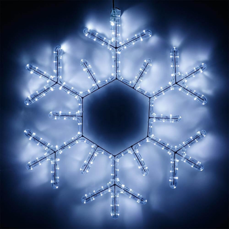 Светодиодная фигура Снежинка холодный свет Ardecoled ARD-Snowflake-M5-600x600-360LED White (25308) фигура ard snowflake m11 1250x1200 604led white 230v 36 5w ardecoled ip65