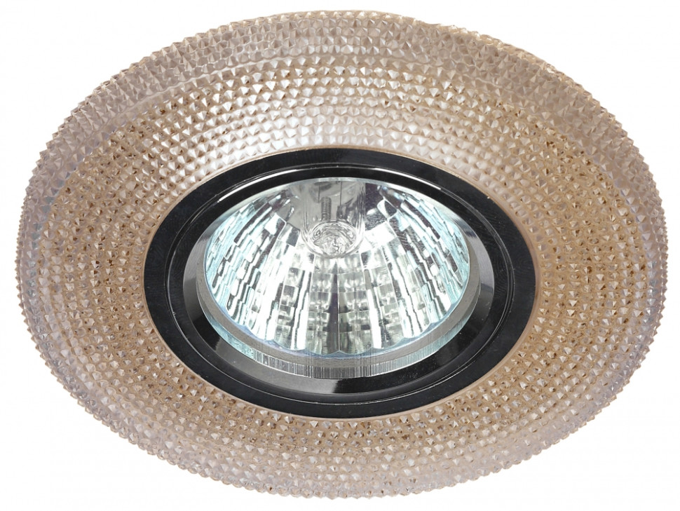 Точечный встраиваемый светильник cо светодиодной подсветкой ЭРА DK LD1 BR Б0018778, цвет хром - фото 1
