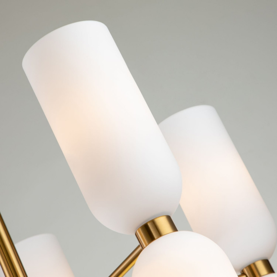 Люстра с лампочками, подвесная, комплект от Lustrof. №286109-617112, цвет латунь - фото 3