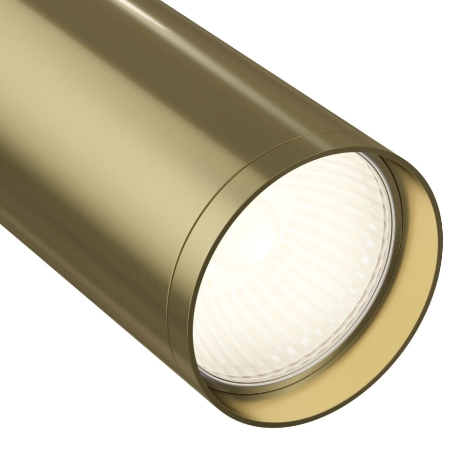 Однофазный светильник для трека Focus S Maytoni TR020-1-GU10-WBS (TR020-01W+TRA020-01BS), цвет белый и латунь - фото 3