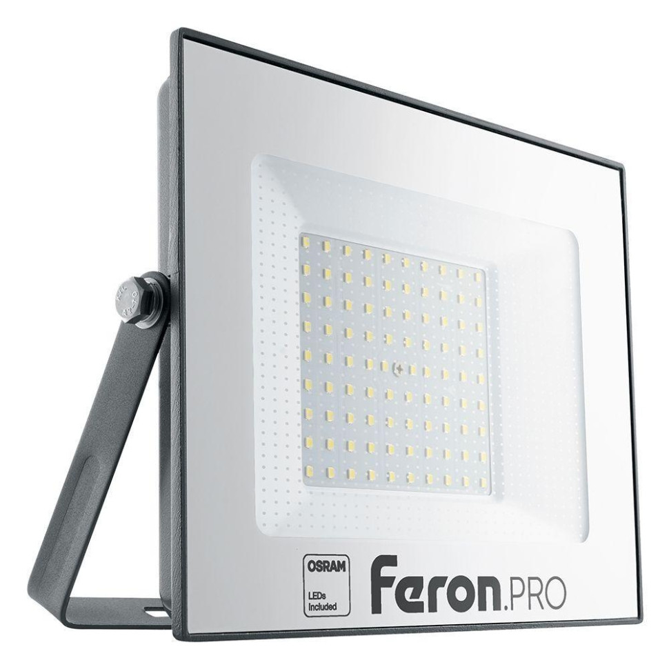 Светодиодный прожектор 100W 6400K (холодный) IP65 Feron PRO LL-1000 41541 светодиодный прожектор feron ll 513 переносной 50w 6400k ip65