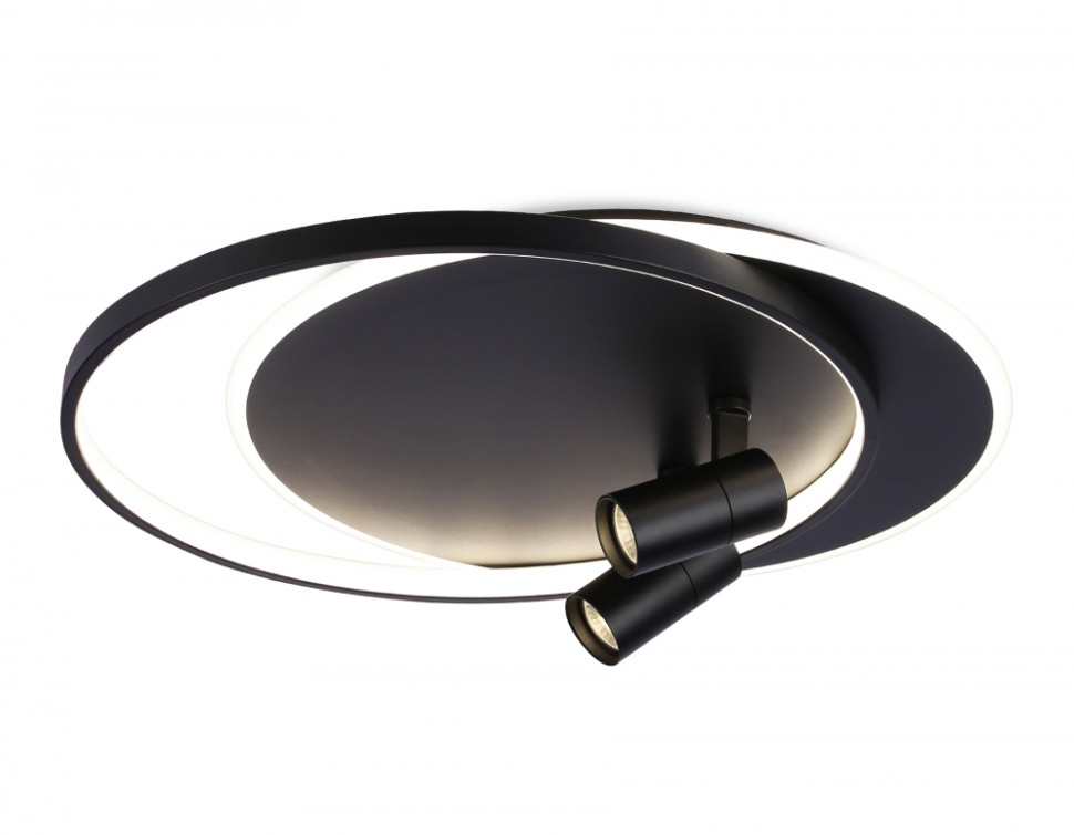 Настенно-потолочный светодиодный светильник с пультом Ambrella light COMFORT LineTechFL51393, цвет черный - фото 1