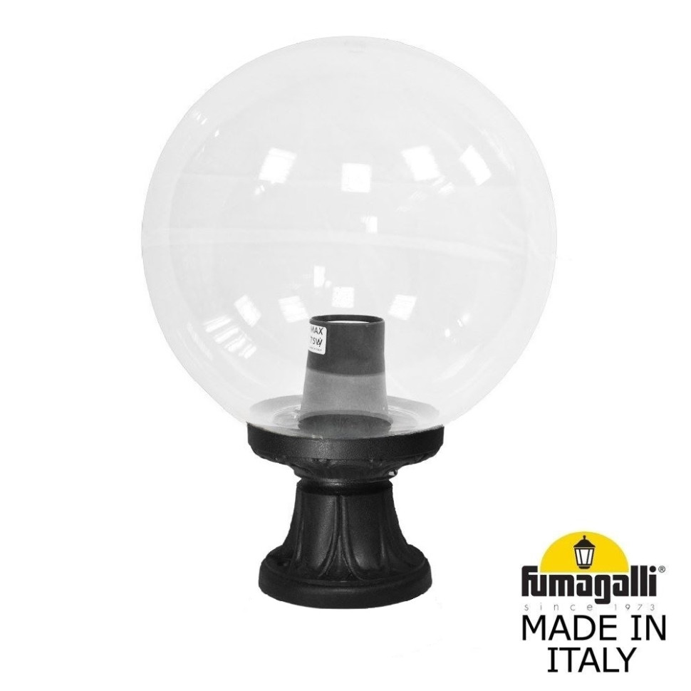 G30.110.000.AXE27 Уличный наземный светильник Fumagalli Mikrolot/G300, цвет черный - фото 1