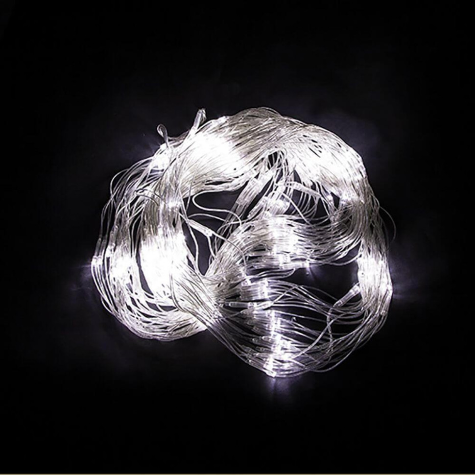 3х2,7м. Гирлянда сеть холодный свет Feron CL31 (48173), цвет прозрачный - фото 3