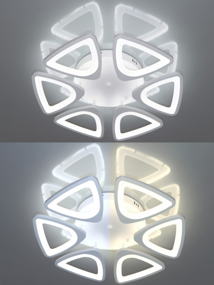 Потолочная светодиодная люстра с поддержкой ''Алиса'' и пультом ДУ Natali Kovaltseva Smart home LED LAMPS 81215, цвет акрил - фото 2