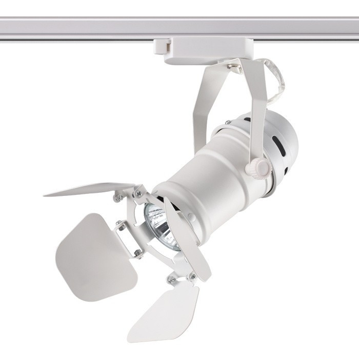 Однофазный светильник для шинопровода с лампочкой Novotech 370409+Lamps, цвет белый 370409+Lamps - фото 2