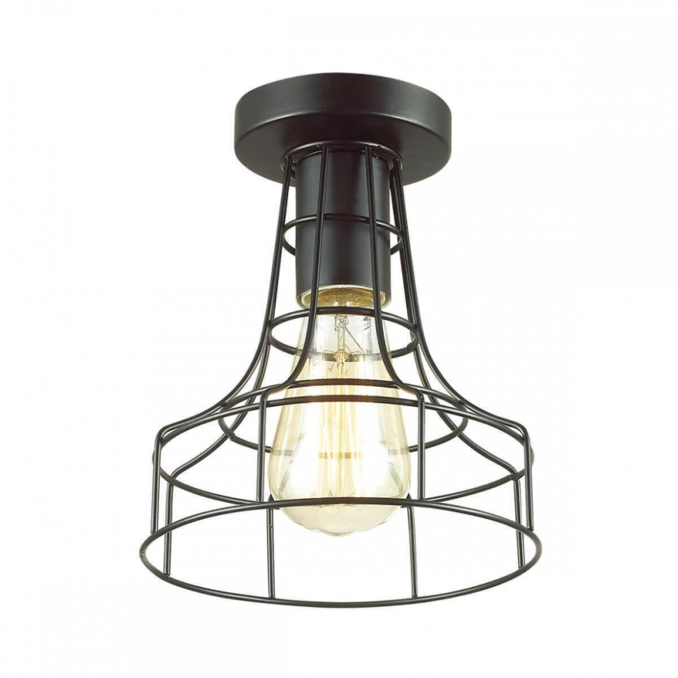 Потолочный светильник Lumion Alfred с лампочкой 3639/1C+Retro Lamps, цвет черный 3639/1C-Retro Lamps - фото 2
