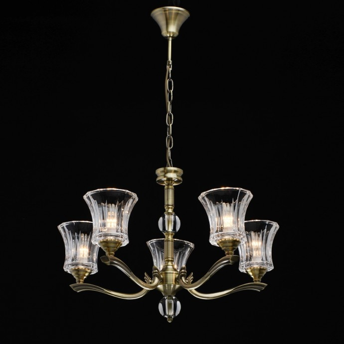 Подвесная люстра со светодиодными лампочками E14, комплект от Lustrof. №230177-667995, цвет античная бронза - фото 3