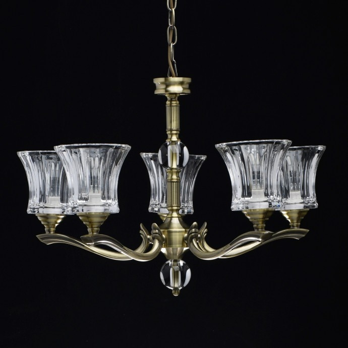 Подвесная люстра со светодиодными лампочками E14, комплект от Lustrof. №230177-667995, цвет античная бронза - фото 4