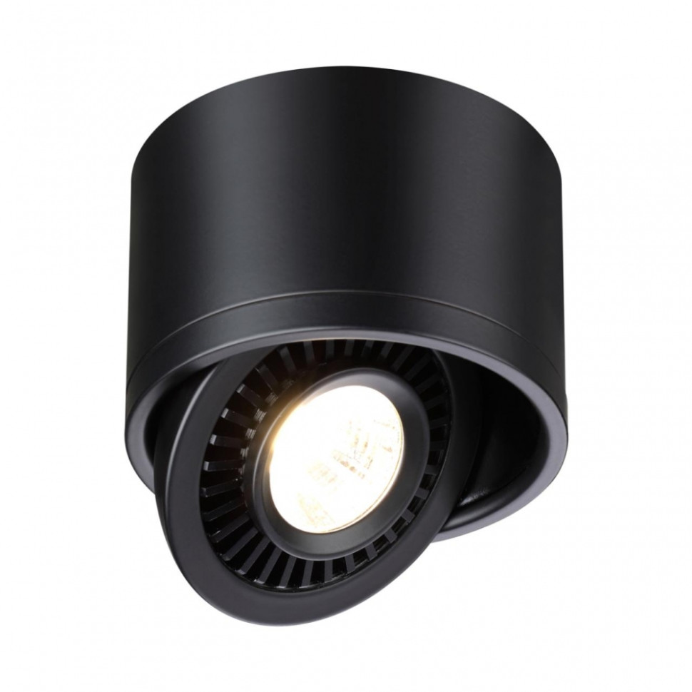 Накладной светодиодный светильник Novotech Gesso 358812, цвет черный - фото 1