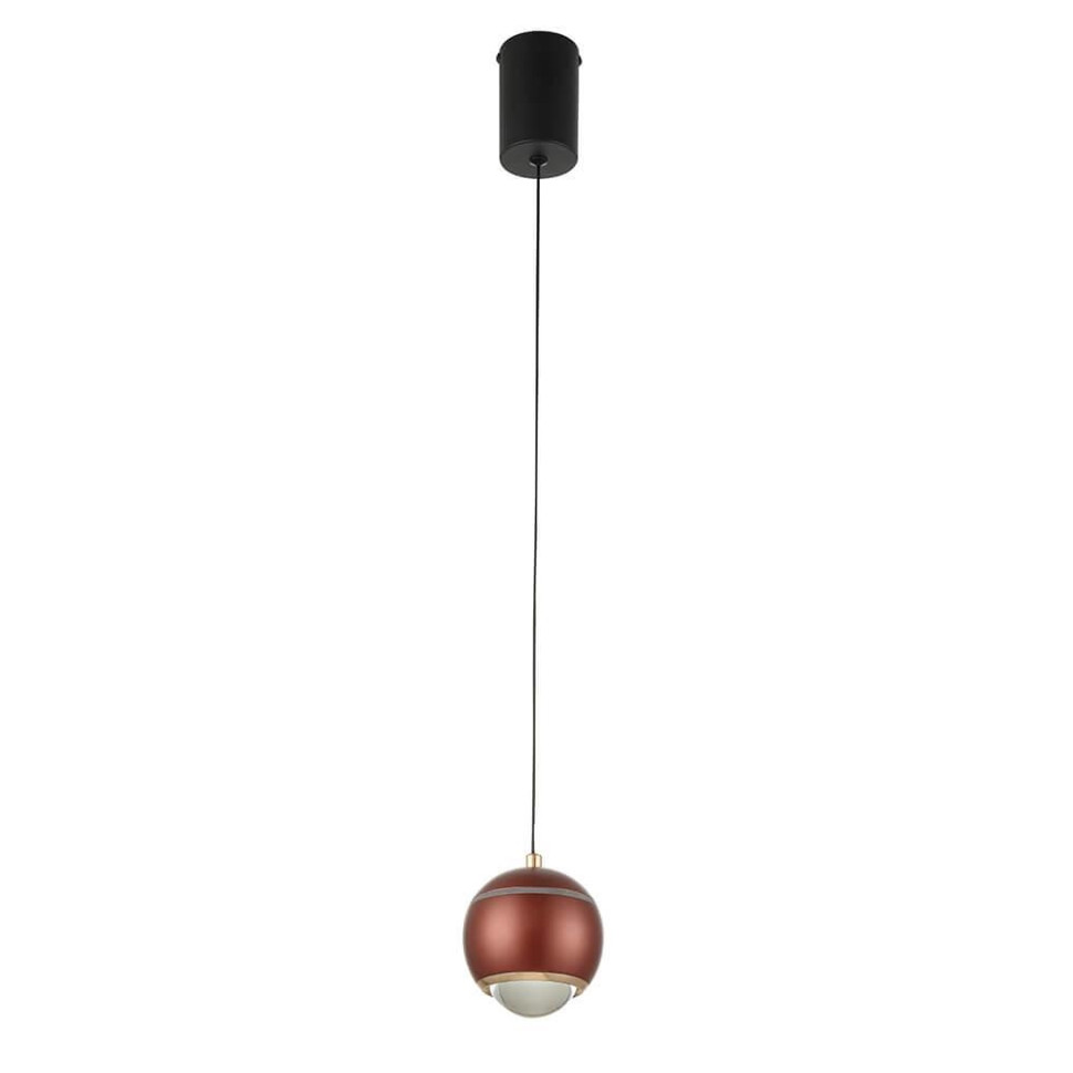 Подвесной светодиодный светильник Crystal Lux Caro SP Led Red, цвет черный - фото 1