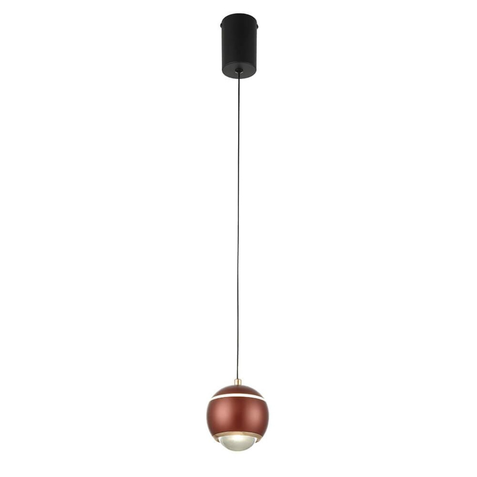 Подвесной светодиодный светильник Crystal Lux Caro SP Led Red, цвет черный - фото 3