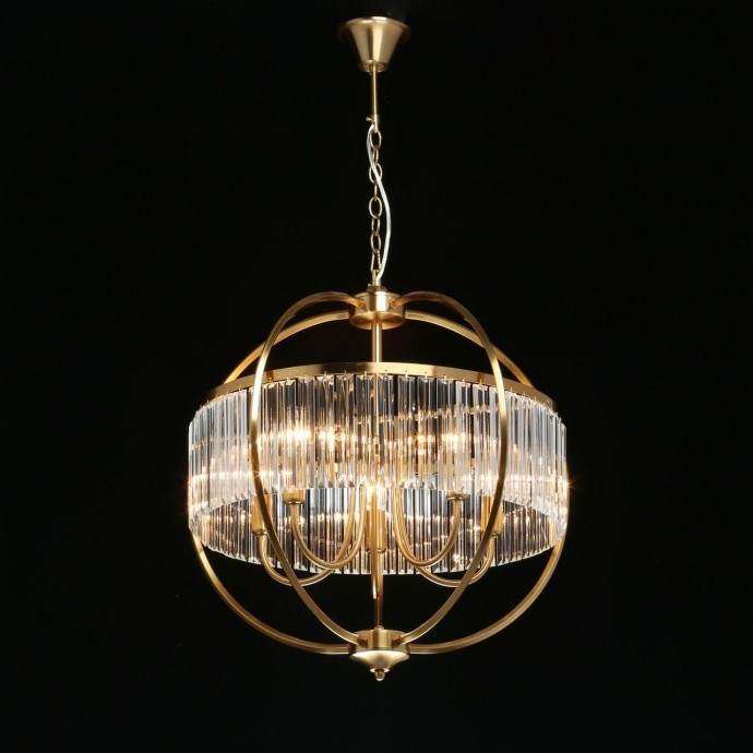 Подвесная люстра со светодиодными лампочками E14, комплект от Lustrof. №303538-667996, цвет бронза - фото 2