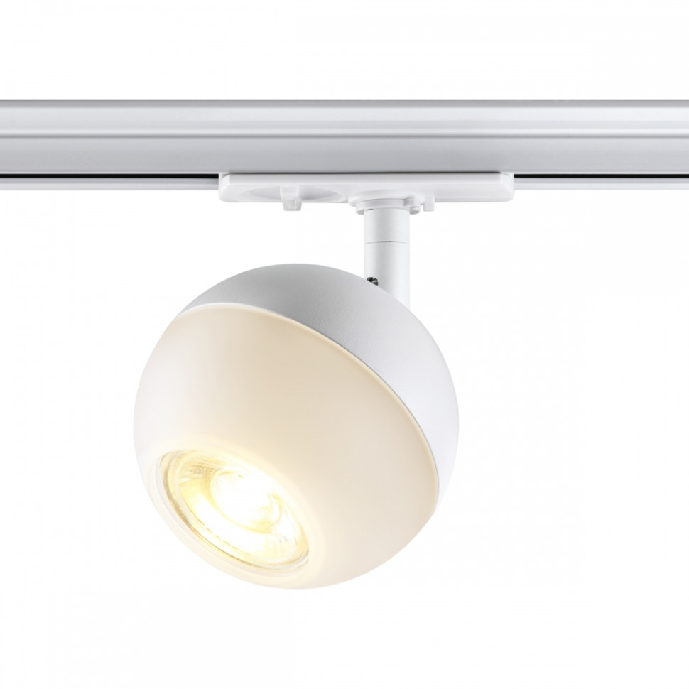 Однофазный светильник для шинопровода со светодиодной лампочкой GU10, комплект от Lustrof. №333292-647253, цвет белый - фото 4