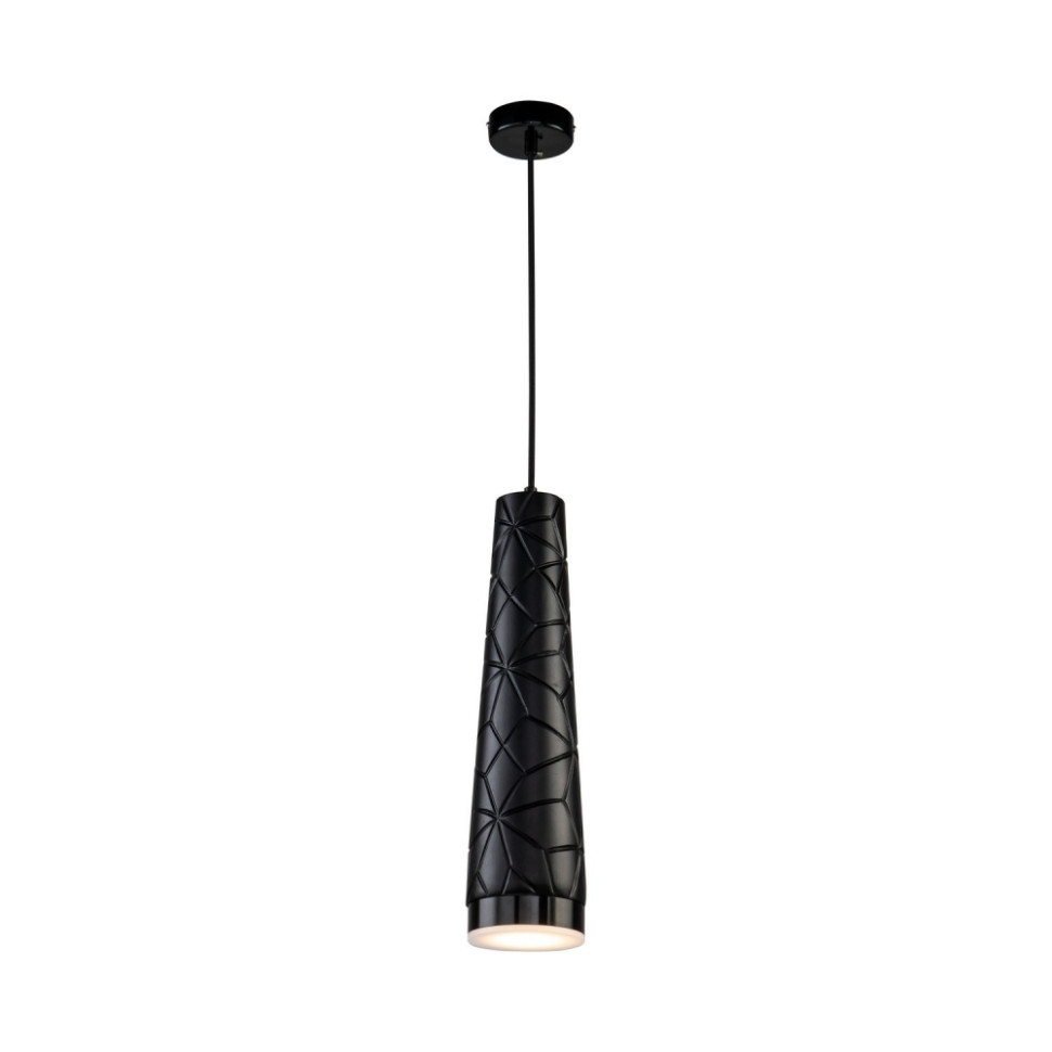 Подвесной светильник  с лампочкой Favourite Vikont 2714-1P+Lamps Gu10, цвет черный 2714-1P+Lamps Gu10 - фото 2